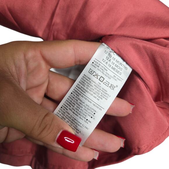 Janie & Jack Corduroy Jumper in Mauvewood Size: 12-18 Months - Picture 4 of 4